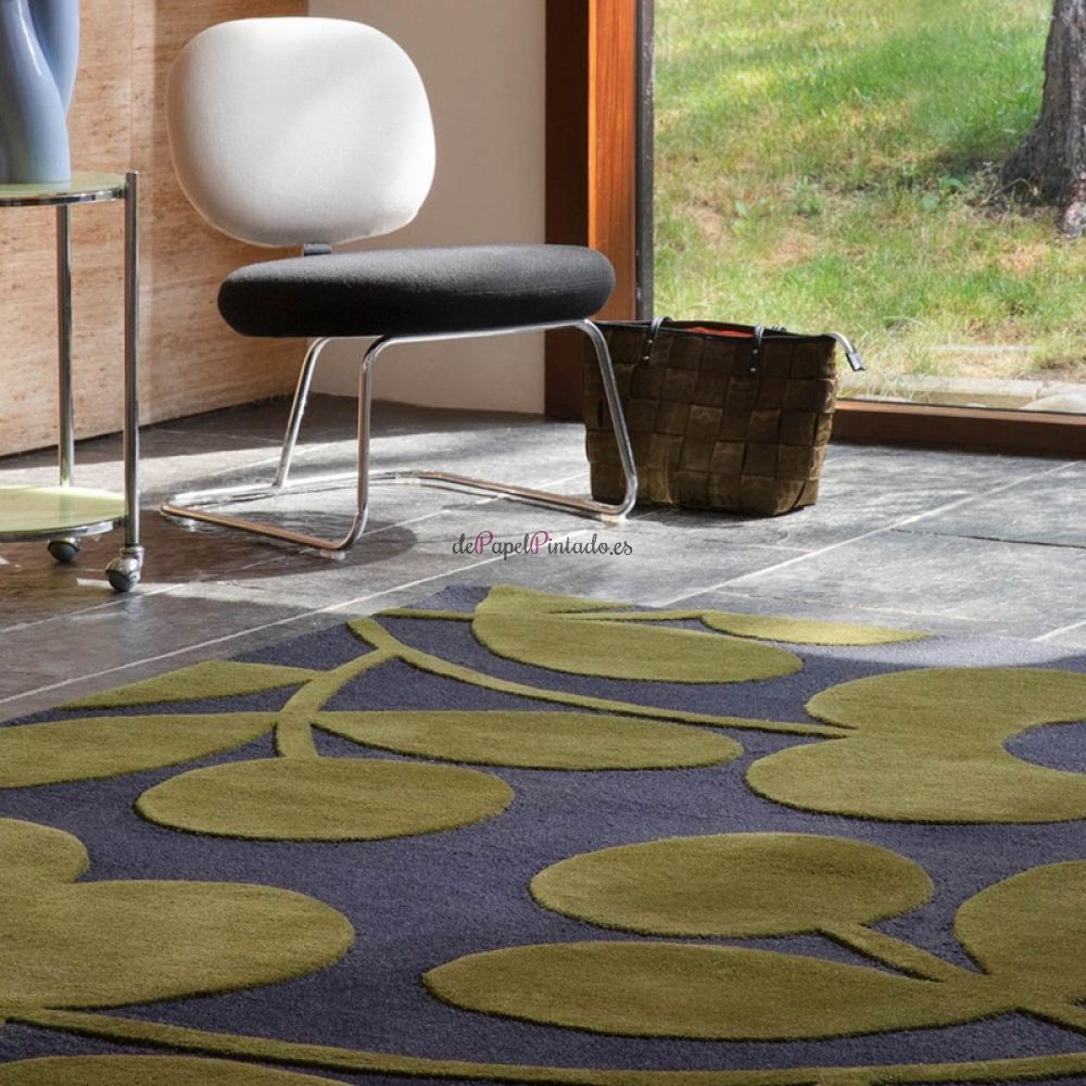 Alfombra ORLA KIELY LANA SPRIG STEM MARINE 120X180-2